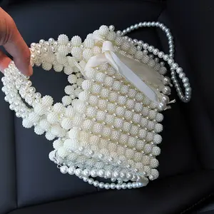 JC Crystal Direct Sell Bulk ABS Bag Beads Plastic Ball Beads para Bag Making