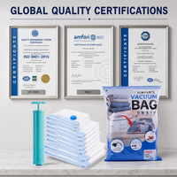 Sacs de rangement sous vide pour vêtements, directement de l'usine, avec pompe, approvisionnement en gros, ISO9001 BSCI, sacs de compression pour les distributeurs