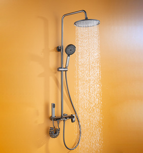 Brass hiển thị kỹ thuật số bầu không khí Đàn Piano Key Shower Head Set Home Shower Set tăng áp lực mạnh mẽ vòi hoa sen Set - Product Image 2