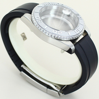 Boîtier de montre haut de gamme en acier 40 mm étanche avec verre saphir et cadran de 28,5 mm pour mouvements NH34/35/36/38 NH70/72 Miyota8215