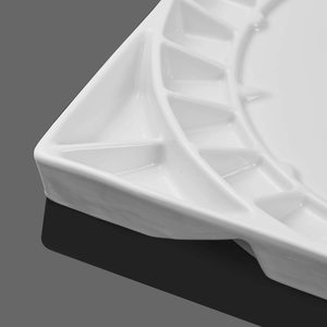 MEEDEN Palette de peinture aquarelle en céramique de 12 à 3/5 pouces Grand artiste de studio Palette de peinture aquarelle en porcelaine pour aquarelle - Product Image 4