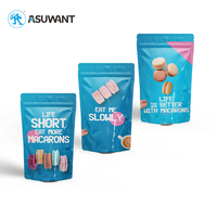 Sac en plastique polyéthylène de stockage scellable imprimé personnalisé à l'épreuve des enfants laminé 3.5g crème glacée tabac bonbons 7g 14g pochette en plastique scellable