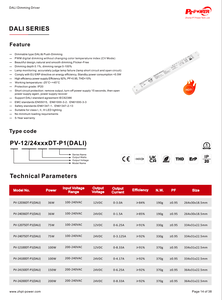 36W 75W 100w 150W 200W DALI Push Dimmable <b>LED</b> Switching Power Supply 100-240VAC-DC12V 24V IP20 Constant Voltage <b>LED</b> Strip <b>Driver</b> - Product Image 6