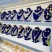 Parures de Bijoux de Mariage de Dubaï Bohème Plaqué Or 14 Carats en Gros, Comprenant Bracelet, Bague, Collier et Boucles d'Oreilles pour Femme