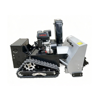 Robot Quitanieves Industrial con Control Remoto, Lanzador de Gasolina con Tracción de Orugas, Quitanieves con Control Remoto