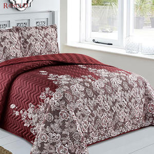 Couvre-lit en microfibre, 1 pièce, couvre-lit imprimé Super doux, simple, matelassé - Product Image 5