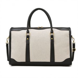 Customized Large Capacity Business Travel Storage <b>Bag</b> Canvas Zipper Closure Unisex <b>Sports</b> Gym <b>Bag</b> Boarding Tote <b>Bag</b> for <b>Outdoor</b> - Product Image 2
