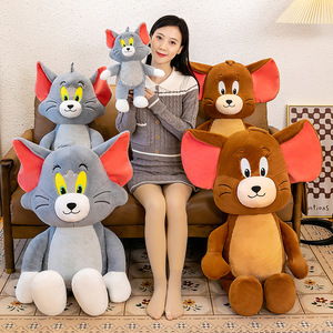 Peluche de <span class=keywords><strong>Tom</strong></span> <span class=keywords><strong>y</strong></span> <span class=keywords><strong>Jerry</strong></span> simulado, muñeco de peluche con forma de pie, juguete de peluche al por mayor para máquina de garra con monedas, Día de San Valentín - Product Image 4