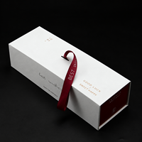 Boîtes d'emballage magnétiques de luxe de marque pour bouteilles de vin rouge, de liqueur et de champagne