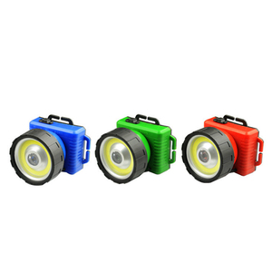 Linterna <span class=keywords><strong>Frontal</strong></span> LED de Doble Fuente de <span class=keywords><strong>Luz</strong></span>, Lumen + COB, 2 Modos, Funciona con Batería, para Camping y Senderismo al Aire Libre - Product Image 1