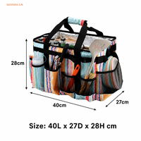 Sac repas d'extérieur rayé taille moyenne, imperméable, avec doublure en feuille d'aluminium, multi-poches, pour pique-nique, portable, vente en gros en vrac, direct usine