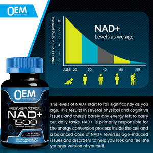 OEM ปรับแต่ง NAD liposomal capsules NAD อาหารเสริมเสริมการส่งเสริมความแข็งแกร่งและสุขภาพริ้วรอย - Product Image 4