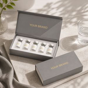 Boîte personnalisée en carton rigide pour ampoules de 3 ml et 10 ml, emballage de sérum pour soins de la peau, flacon de peptide de haute qualité, boîte à peptides - Product Image 2