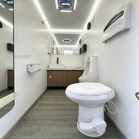 Toilettes portables Goeasy conformes aux normes européennes, toilettes portables extérieures compactes, remorque de toilettes