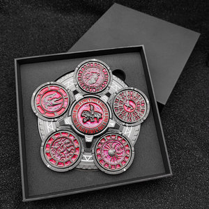 Contador de Vidas Mecánico Giratorio de Metal, Brújula de Latón Antiguo de Alta Resistencia, Fidget Spinner para Accesorios de Juegos de Mesa DND RPG - Product Image 1