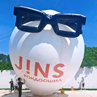 Ballon à air chaud géant gonflable d'extérieur personnalisé avec logo Zhenmei, taille grande