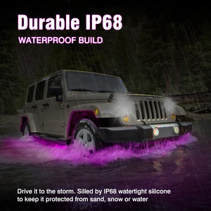 Dải Đèn <span class=keywords><strong>Led</strong></span> Rgb Dưới Xe Hơi Điều Khiển Bằng Ứng Dụng Răng Xanh Dương Không Dây Đèn Neon Dưới Cơ Thể Đèn Dải Đèn <span class=keywords><strong>Led</strong></span> Xe Hơi - Product Image 5