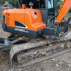Mini-excavatrice Doosan DX60 de 6 tonnes d'occasion pour travaux de jardinage, d'aménagement paysager et de construction. - Product Image 5