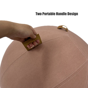 55cm Yoga Ball Cover Stability Ball Chair pour la grossesse Yoga Balance Stabilité Exercice Fitness 65cm Yoga Ball Cover - Product Image 3