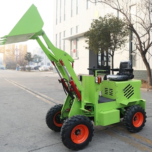 Mini chargeuse électrique <span class=keywords><strong>Micro</strong></span> <span class=keywords><strong>pelle</strong></span> électrique chargeuse sur pneus multifonctionnelle chargeuse-pelleteuse avant pour Mini tracteur - Product Image 5