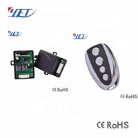 YET003 Control Remoto Inalámbrico RF de 2/4 Botones con Código Variable para Puerta de Garaje, Puerta Enrollable, Controlador de Puerta Corredera Metálico
