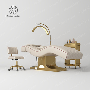 Madamcenter-Lit à cils électrique incurvé à angle réglable, table <span class=keywords><strong>de</strong></span> massage pour salon <span class=keywords><strong>de</strong></span> beauté - Product Image 1