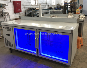 Edelstahl 2 glas tür werkbank kühler, unterbau chiller - Product Image 5