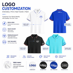 Polo de Alto Rendimiento Personalizado para Hombre, 180g, Secado Rápido, Camisa de Golf, Marca Privada, Uniforme Corporativo para Equipos, Venta al Por Mayor, Logotipo OEM - Product Image 2