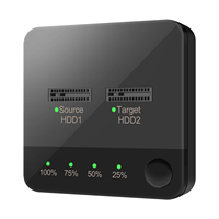 Duplicateur de clonage de disques durs SATA M.2 à double baie avec protocole SATA, lecteur/copieur SSD hors ligne B-Key/M&B-Key avec boîtier en plastique