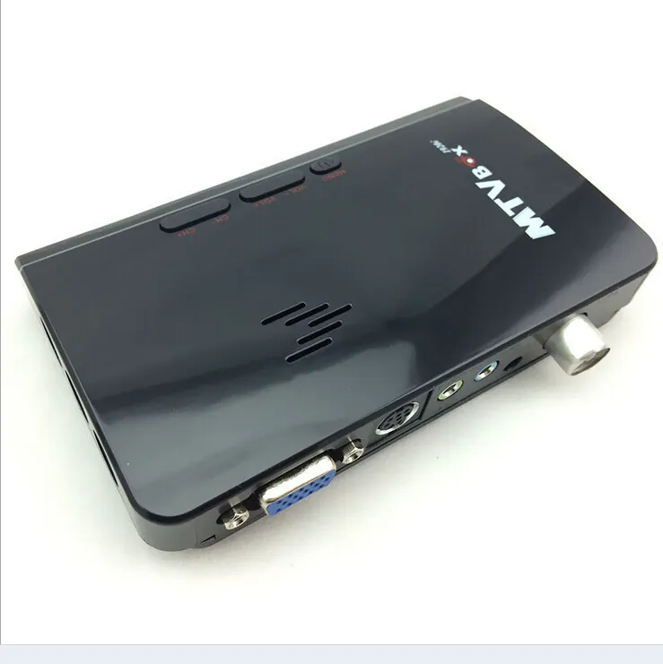 Hitam/putih Rf untuk Vga Analog TV Tuner untuk LCD LED CRT monitor-QS798 Gadmei Tv Box