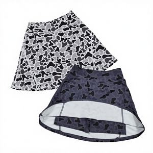 Prêt à expédier en gros, jupe de sport décontractée tendance de haute qualité pour filles, motif léopard, en spandex/coton - Product Image 1