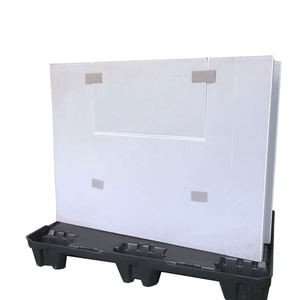 Gran oferta, caja de paleta de plástico grande plegable, contenedor a granel de Servicio Ligero para almacenamiento, estante de viga plegable y estante de paleta - Product Image 2