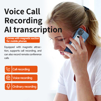 NEWYES Enregistreur vocal numérique intelligent portable 64 Go avec application intelligente, enregistrement audio et prise de notes, alimenté par l'IA