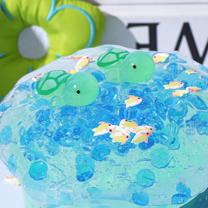 Kit de Slime Transparente con Purpurina JITENG con Juguete de Tortuga Pequeña, Divertido Regalo de Manualidades para Fiestas de Cumpleaños - Product Image 5