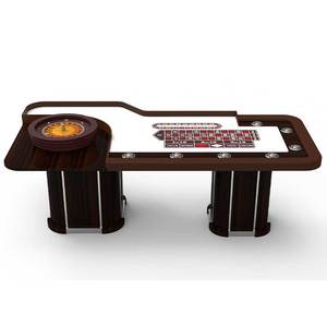 Casino Quality <strong>Roulette</strong> <strong>Table</strong> With Classy <strong>Roulette</strong> Wheel with Strong Heavy Wooden Legs/Base Waterproof <strong>Felt</strong> - Product Image 5