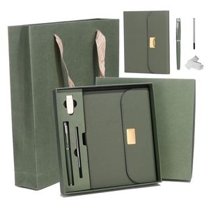 Ensemble cadeau d'affaires haut de gamme avec bloc-notes, clé USB, stylo rechargeable, articles souvenirs pour salons professionnels, coffret cadeau - Product Image 3