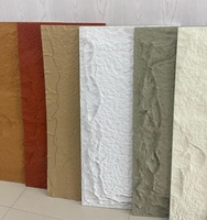 Panneau mural en pierre PU imperméable et facile à nettoyer, personnalisé pour la décoration intérieure