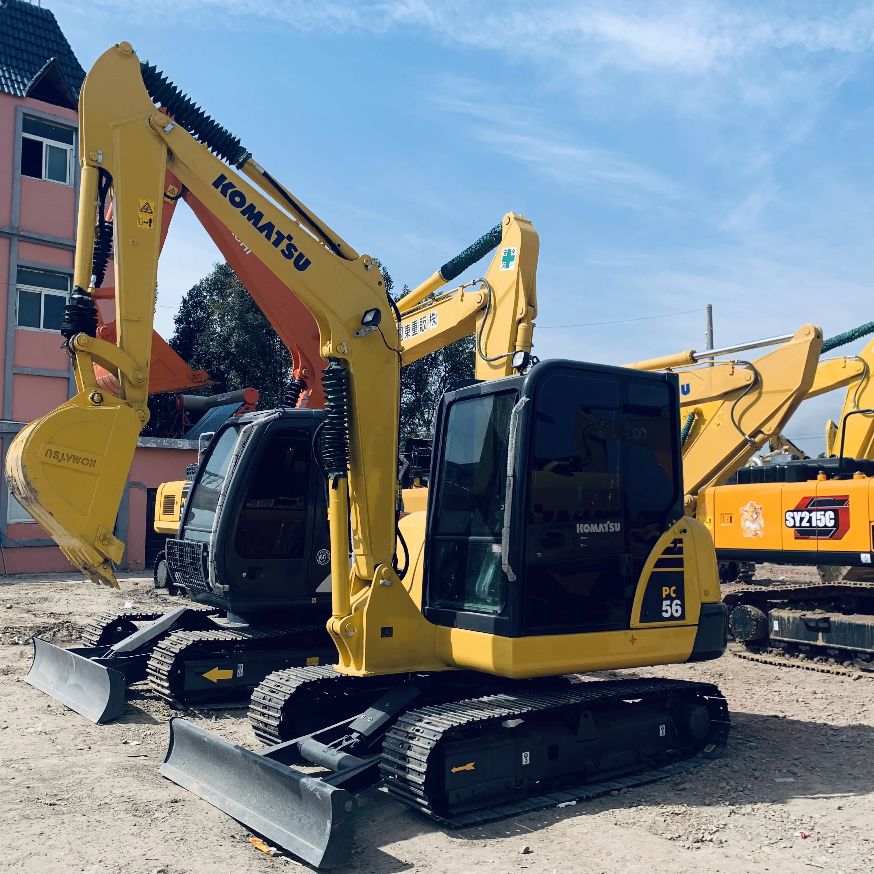 Japan Komatsu Pc56 Constructie Gebruikte Graafmachine Van Goede Kwaliteit Pc56-7 Tweedehands Minigraafmachine Voor Goedkope Prijs