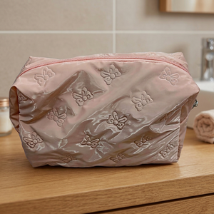 Borsa Cosmetica Pieghevole Ottagonale in Poliestere Lucido Stampato, Portatile per Bagno, Bianco Nero Blu Rosa, 5 Pezzi per Confezione - Product Image 4