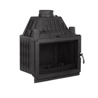 Insert de cheminée à bois en fonte de 14 kW pour appartements, villas, intérieur