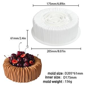 <span class=keywords><strong>Moule</strong></span> à Mousse en Silicone 6 Trous Dessert <span class=keywords><strong>Charlotte</strong></span> Moules à Mousse - Product Image 3