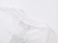 Kaos Oblong Katun Putih Bernapas Gaya Gothic Streetwear Bordir Hot Drilling Grosir Lengan Pendek MIXED EMOTION untuk Pria