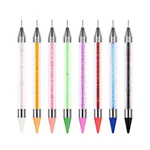 1PC Dual Heads Acrylic Metal Dotting Wax Pen <b>Nail</b> Brush Rhinestones Crystal Picking <b>Nail</b> Studs Dotter DIY Point Drill <b>Nail</b> <b>Tools</b> - Product Image 5