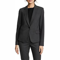 Giacche da donna monopetto nere 2 pezzi pantaloni da donna Sexy Slim Fit pantaloni da donna