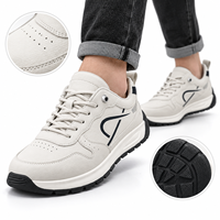 Chaussures décontractées pour hommes à lacets, basses, respirantes, à bout perforé et semelle épaisse, idéales pour la marche