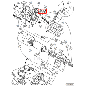 Yamaha G22 ezgo Câu lạc bộ xe Golf giỏ hàng khởi động máy phát điện bàn chải Kit điện nhiên liệu OEM #101869302/26658-G01 Bộ 4 - Product Image 4