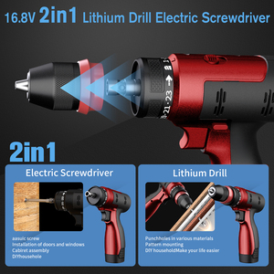 Perceuse et tournevis électriques sans balais professionnels, outil portatif avec batterie au lithium, outil électrique à vitesse variable - Product Image 6