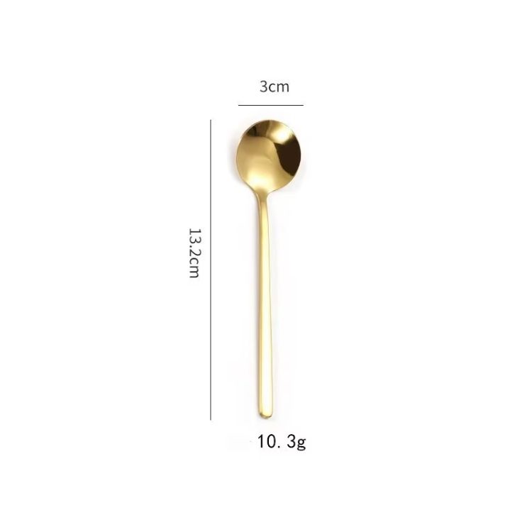 13.2cm round fillister head spoon - gold