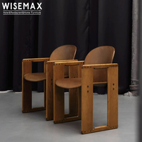 WISEMAX Nouveau chinois moderne chaise de salle à manger en bois massif type G fauteuil à dossier en arc de haute qualité chaise de salle à manger d'hôtel maison