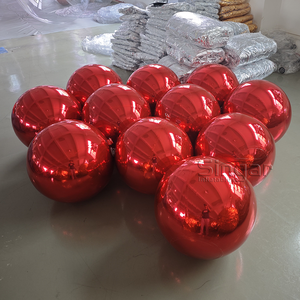 0,4 м 0,5 м 0,9 м 16 "20" 36 "наивысшего качества зеркальный шар красный ПВХ надувной зеркальный шар Сфера Красная Вечеринка диско декоративные шары для помещений - Product Image 2